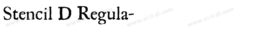 Stencil D Regula字体转换